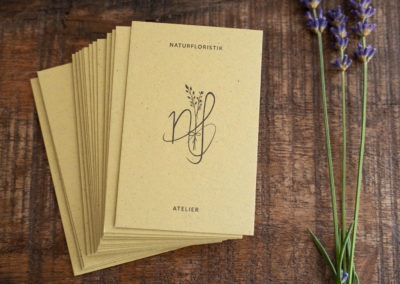 Erscheinungsbild Branding Naturfloristikatelier Natürlich Fabienne